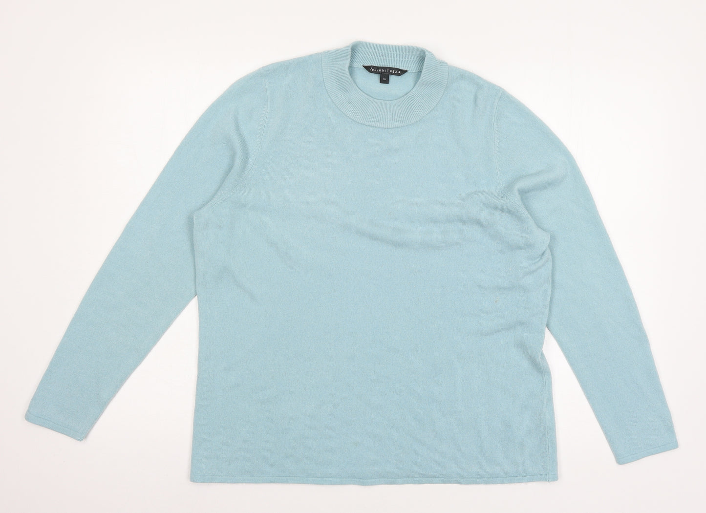 Bonmar Womens Blue  Knit Pullover Jumper Size 16