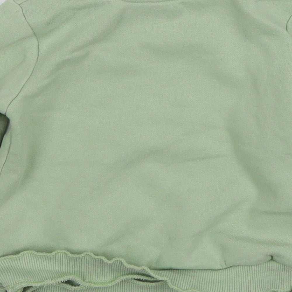 Primark Girls Green  Jersey Pullover Jumper Size 18-24 Months  - Bambi