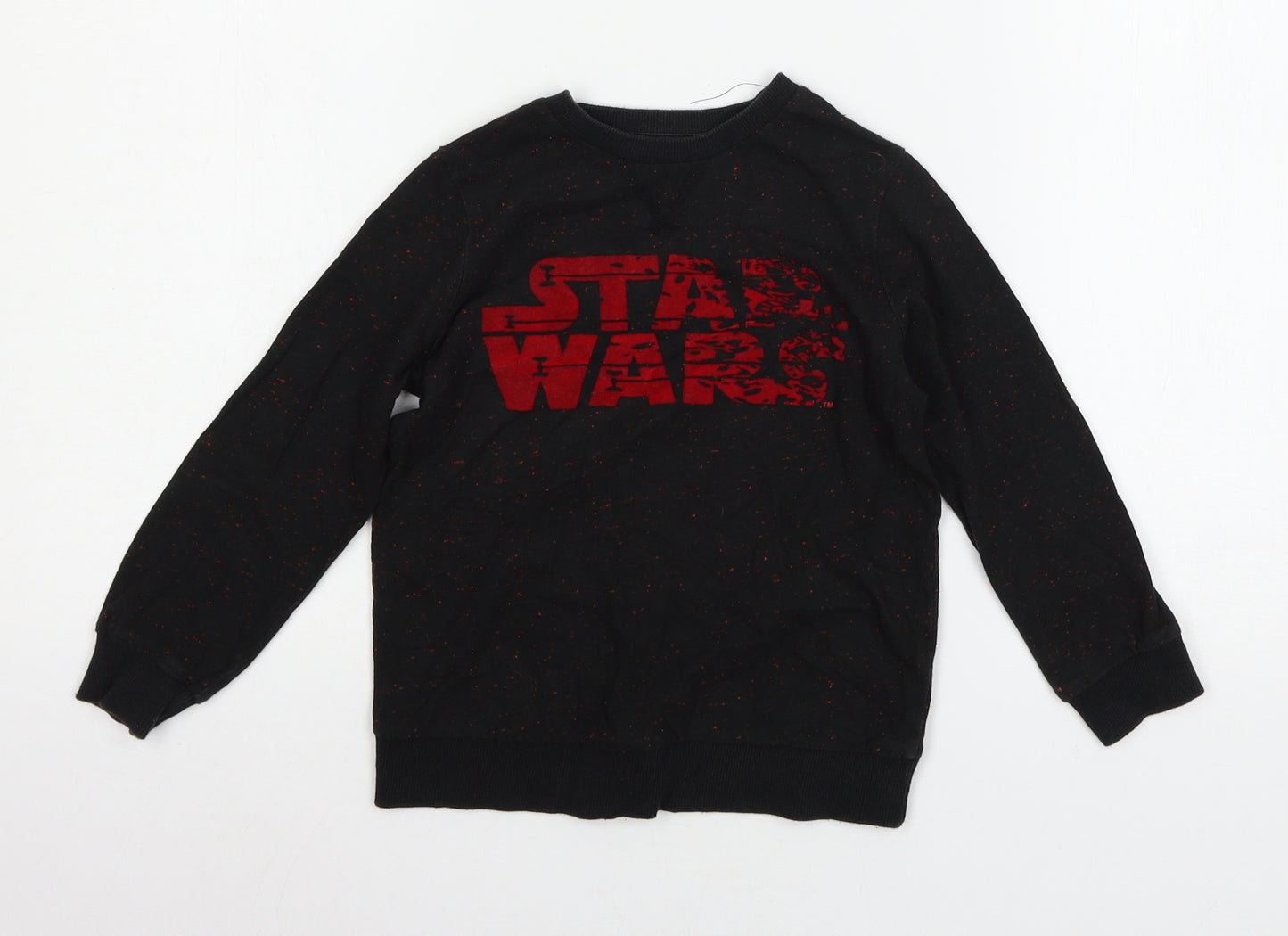 George Boys Black  Jersey Pullover Sweatshirt Size 4-5 Years  - Star Wars