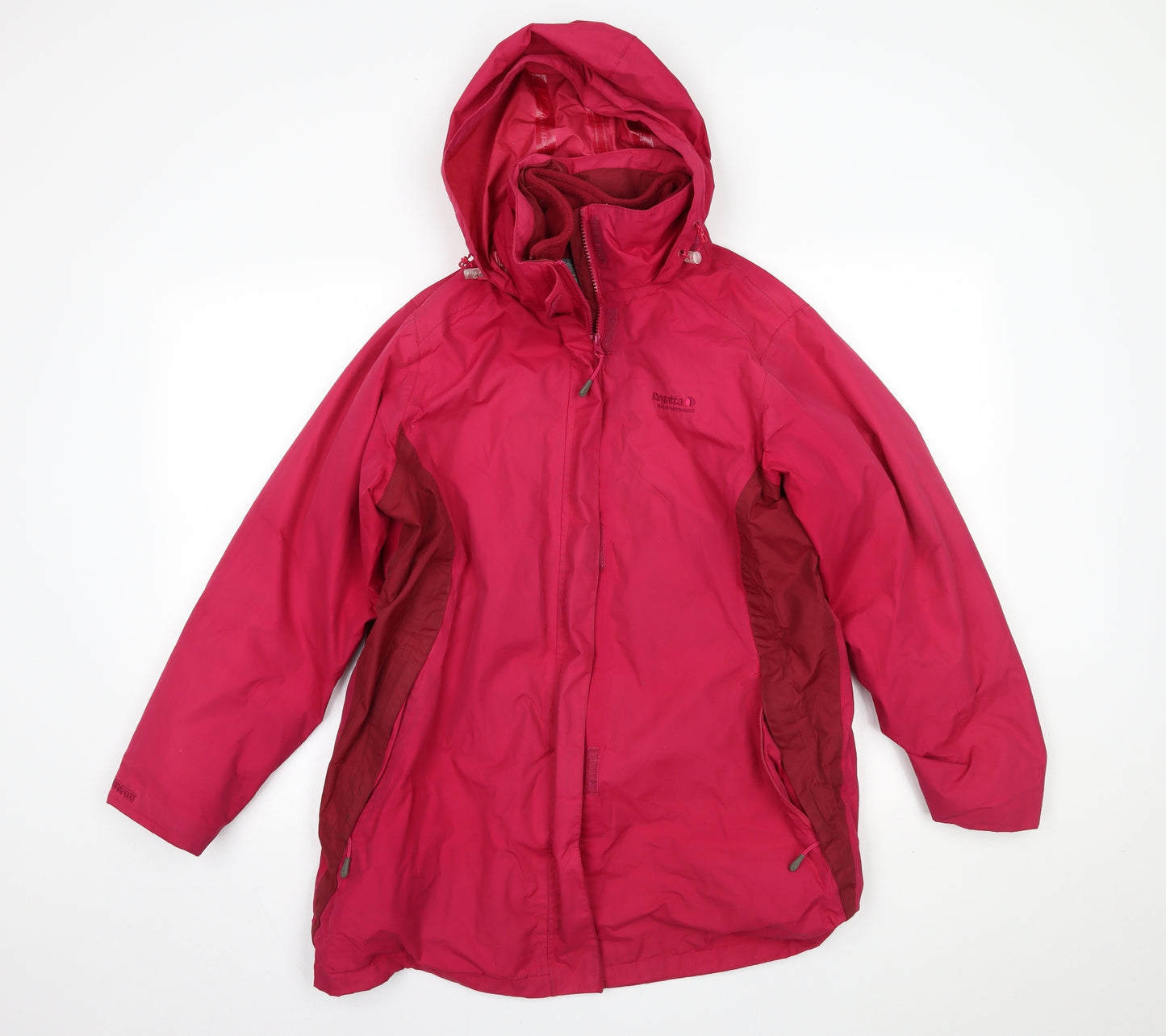 Regatta Womens Pink   Windbreaker Coat Size 14