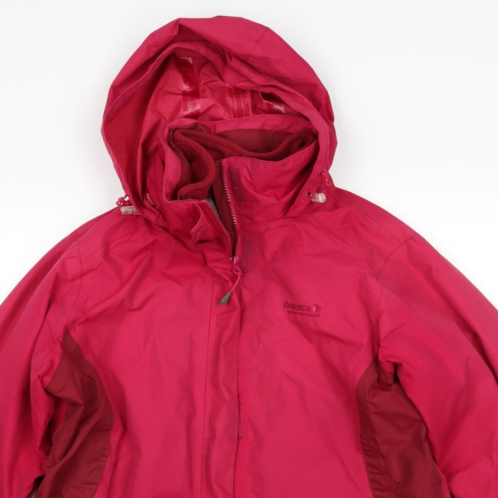 Regatta Womens Pink   Windbreaker Coat Size 14
