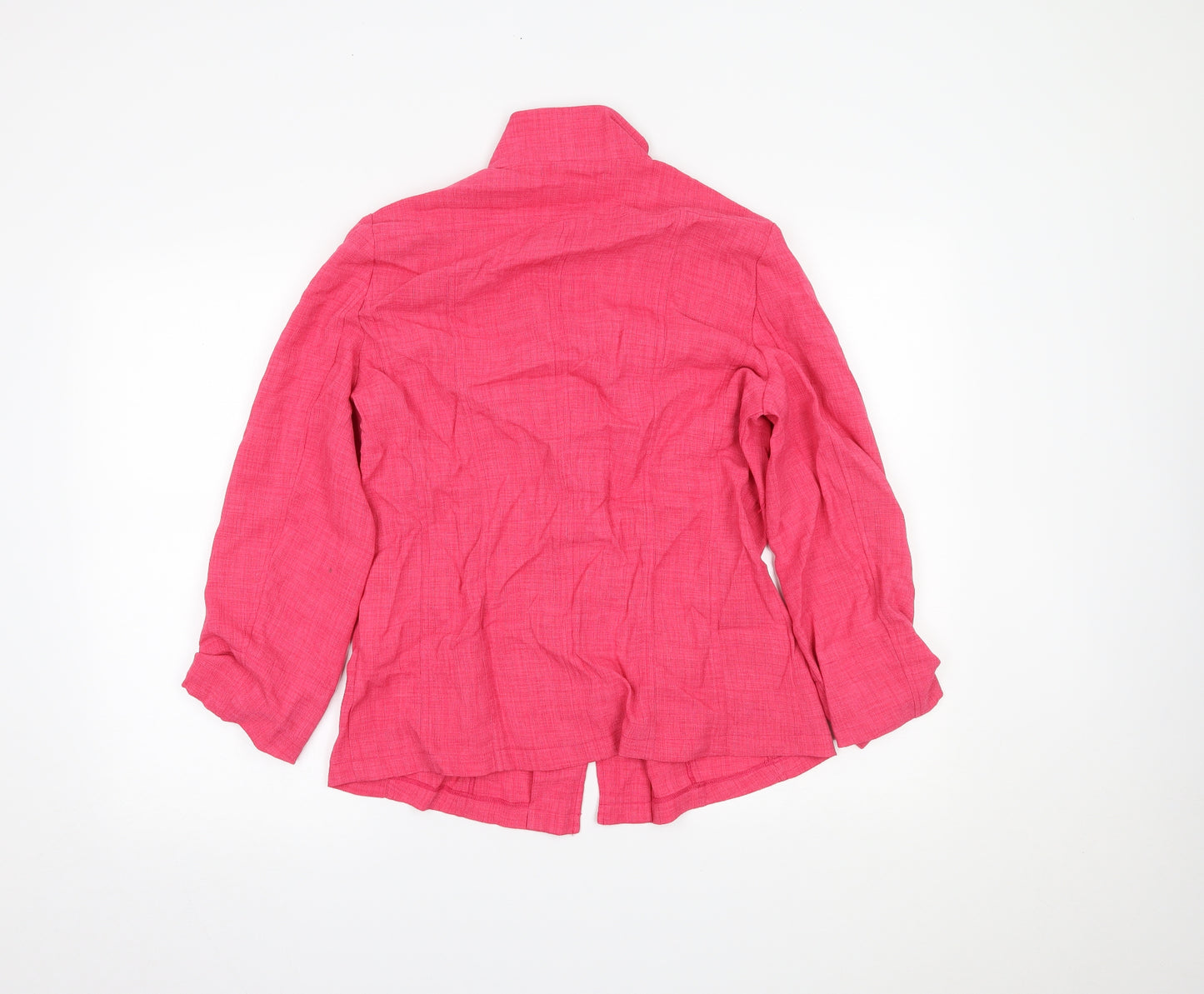 B by Oscar Womens Pink   Basic Button-Up Size 10