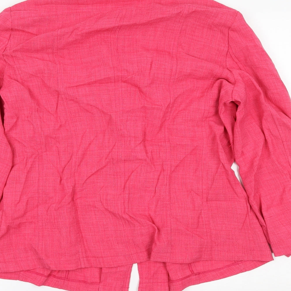 B by Oscar Womens Pink   Basic Button-Up Size 10