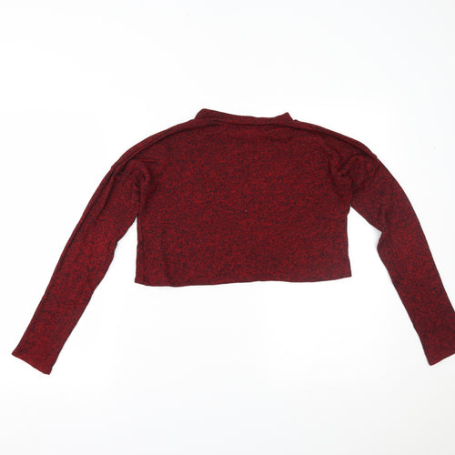 Primark Womens Red   Cropped Blouse Size 8
