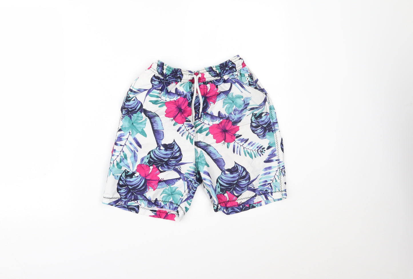 NEXT Boys Multicoloured Floral  Sweat Shorts Size 12 Years