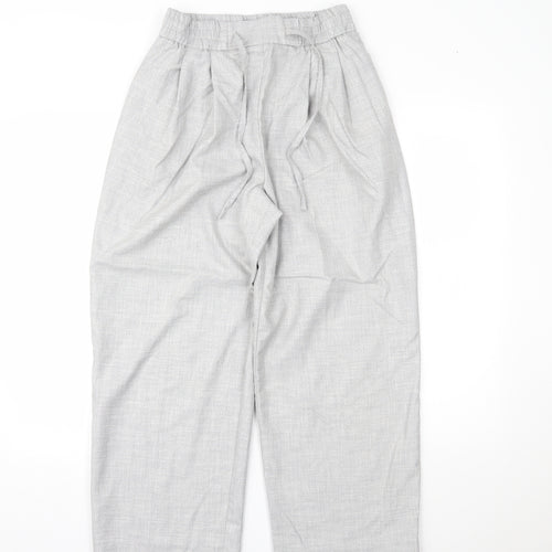 Topshop Womens Grey   Trousers  Size 10 L23 in