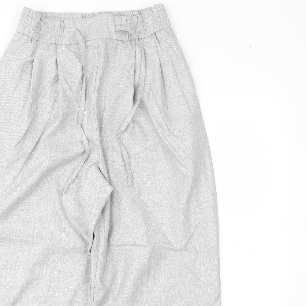 Topshop Womens Grey   Trousers  Size 10 L23 in