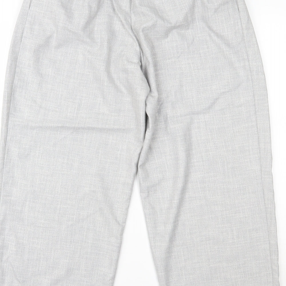 Topshop Womens Grey   Trousers  Size 10 L23 in