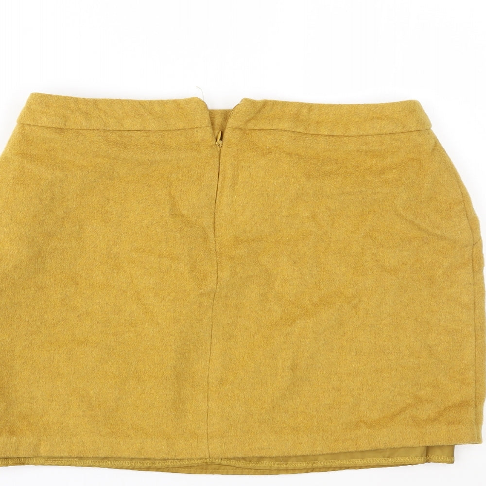 George Womens Yellow   Maxi Skirt Size 12