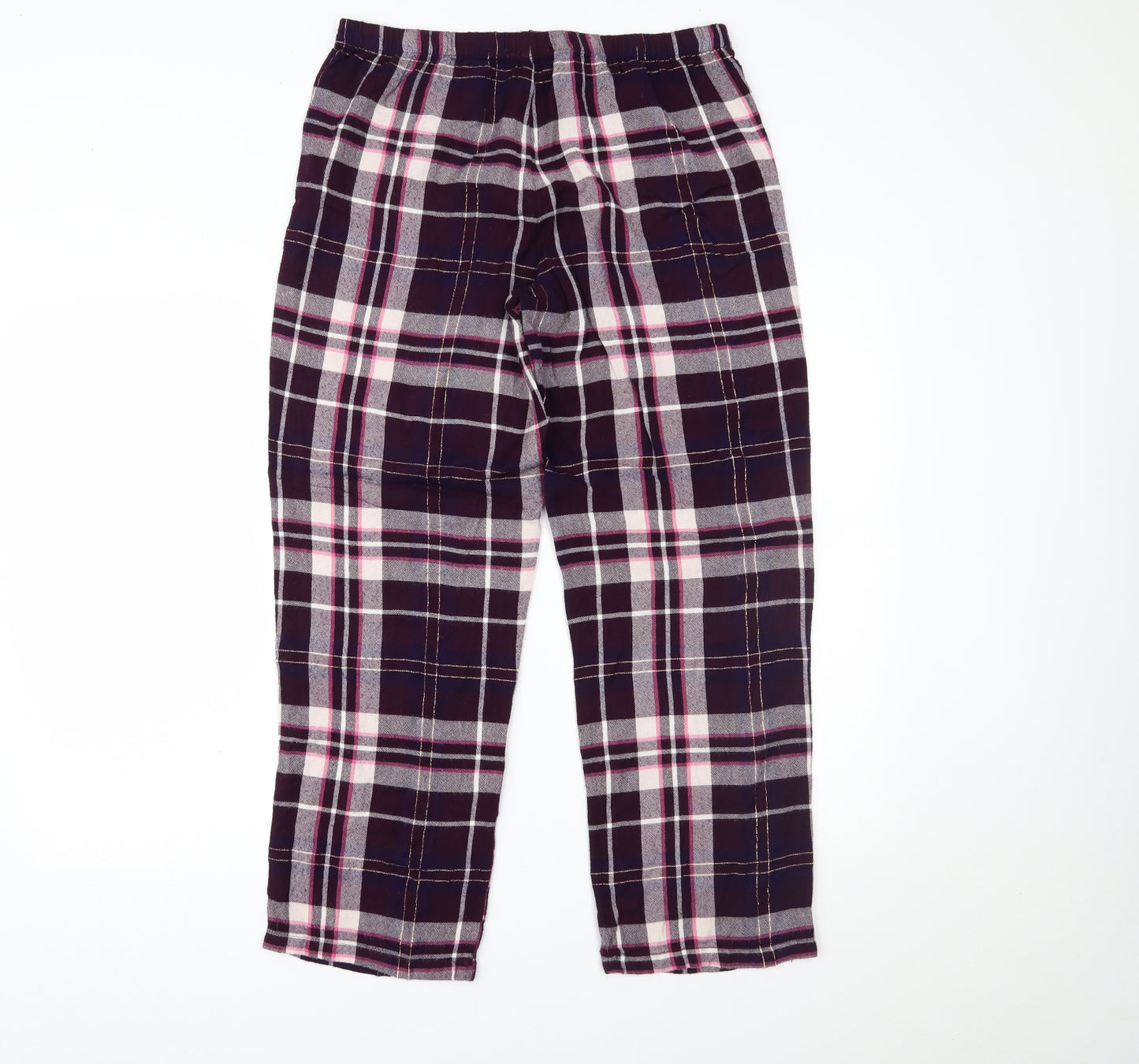 RJR.John Rocha Womens Purple Plaid   Pyjama Pants Size 12