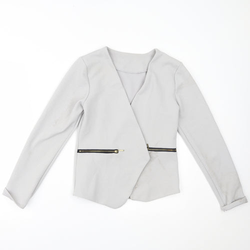 Preworn Womens Grey   Jacket Blazer Size M
