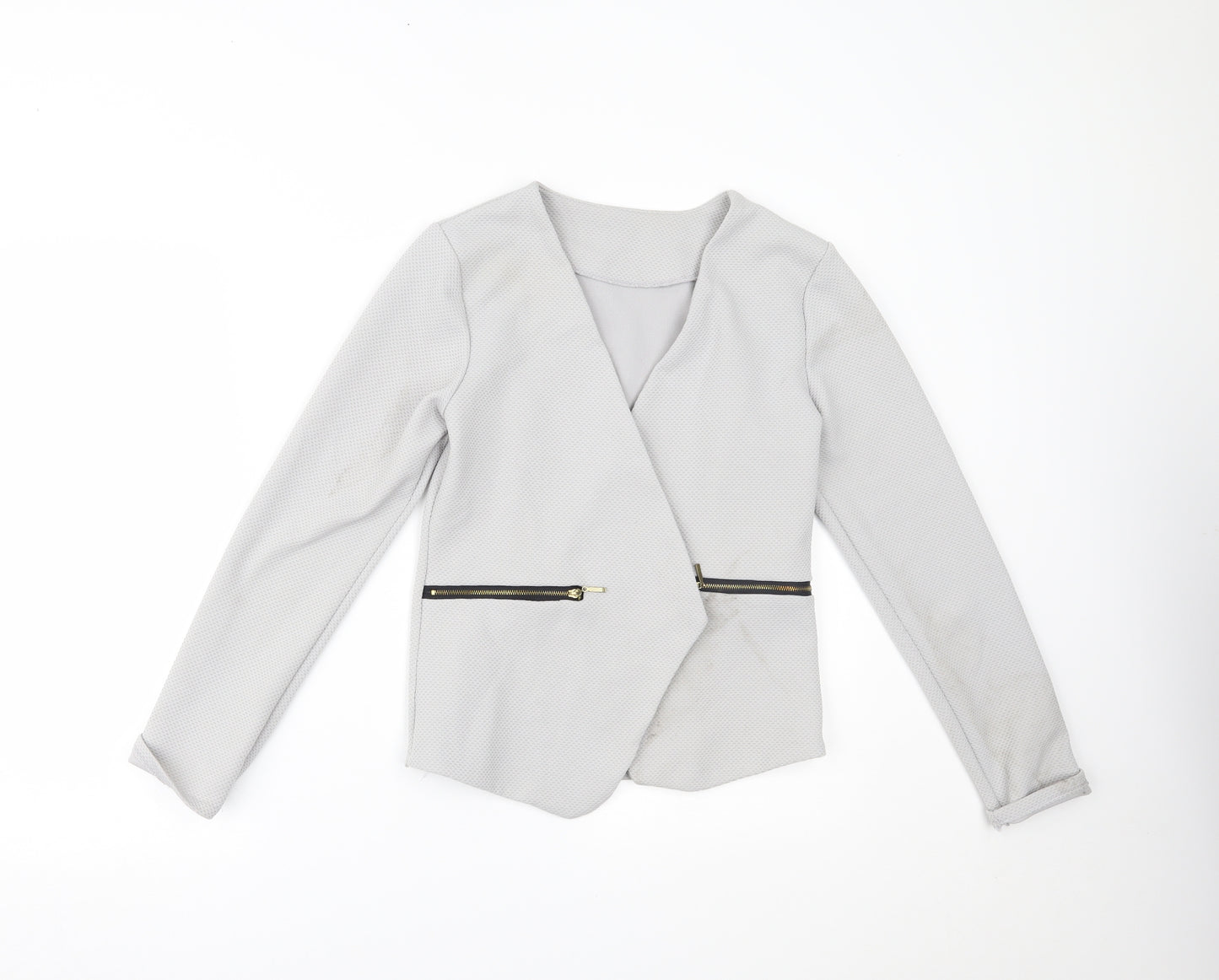 Preworn Womens Grey   Jacket Blazer Size M