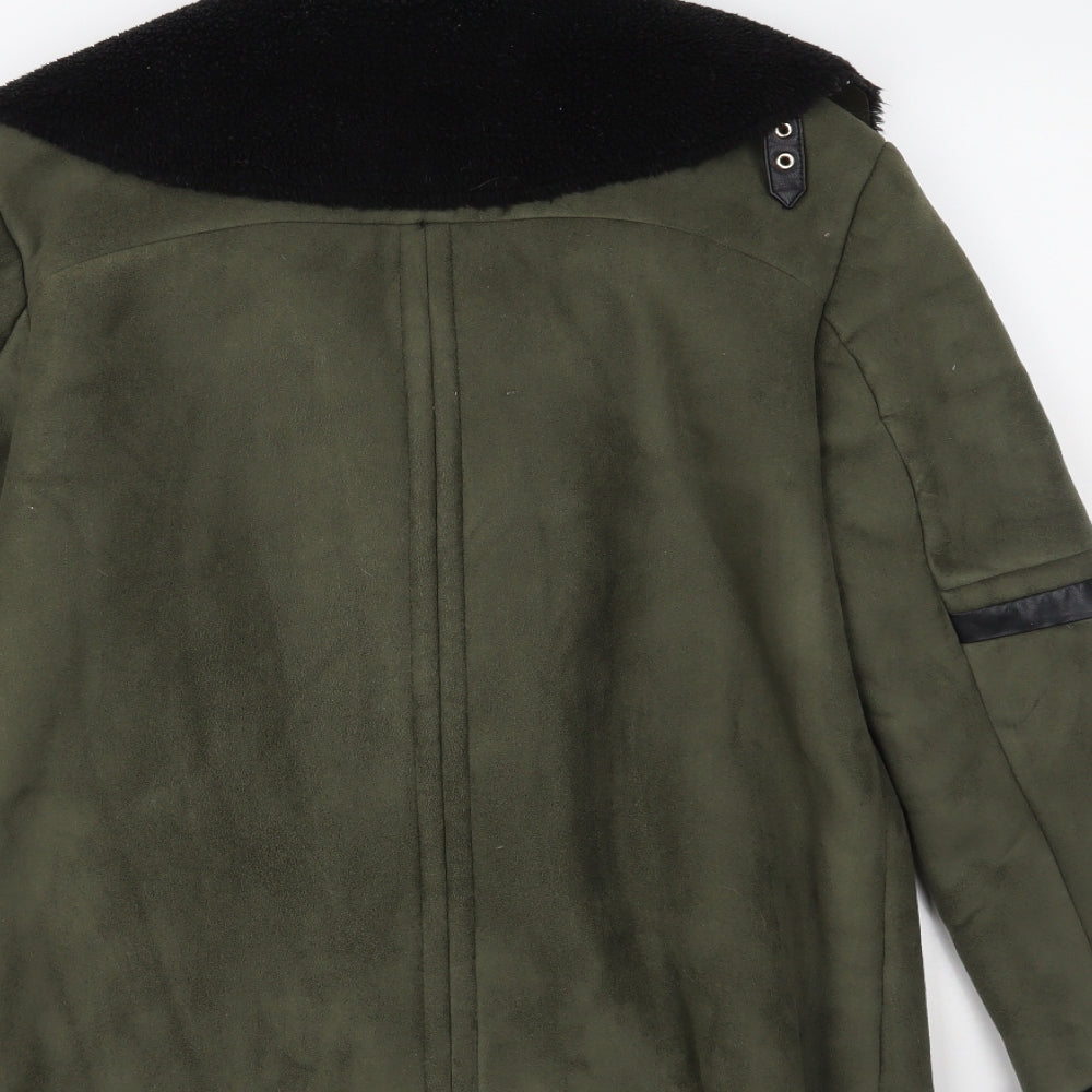 Marks and Spencer Womens Green   Overcoat Coat Size 14