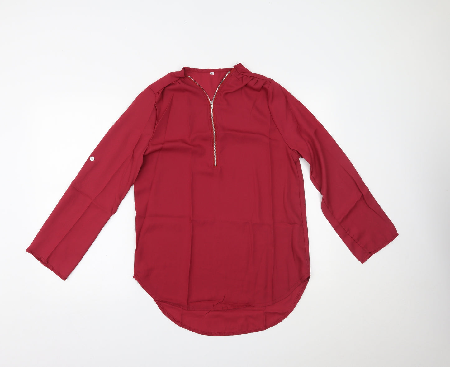 Preworn Womens Red   Basic Blouse Size L