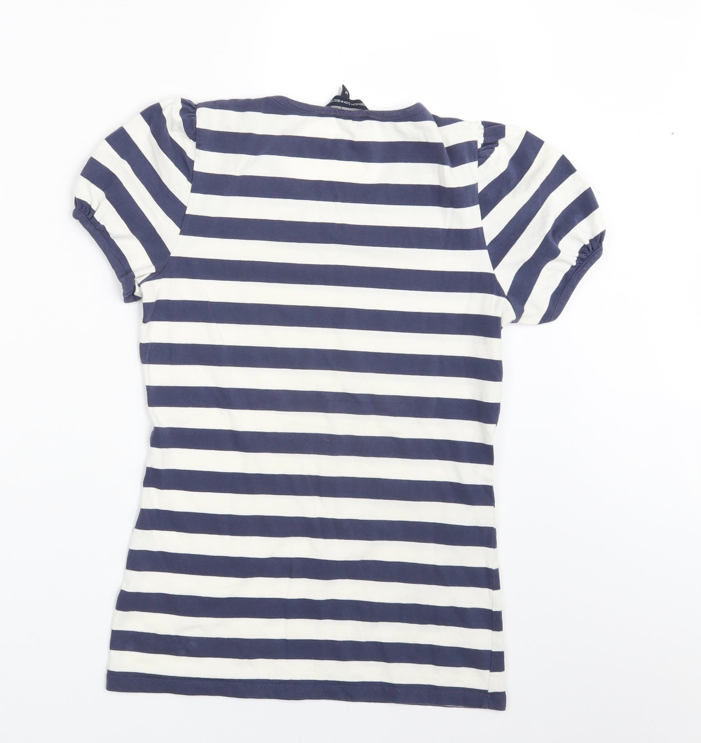 Dorothy Perkins Womens Blue Striped  Basic T-Shirt Size M