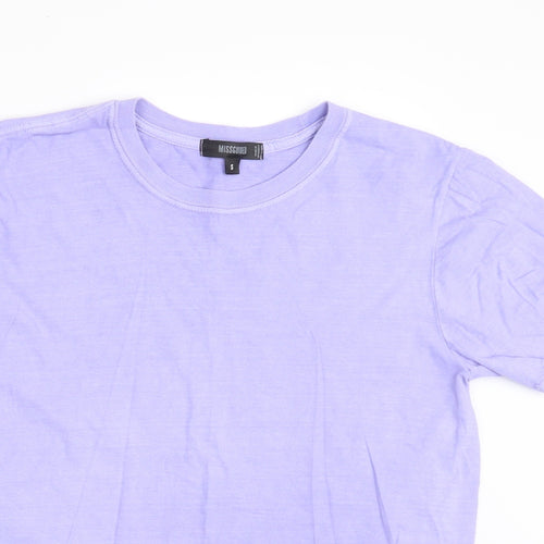 Missguided Womens Blue   Basic T-Shirt Size S