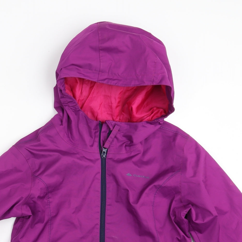 Quechua Girls Purple   Jacket Coat Size 12 Years
