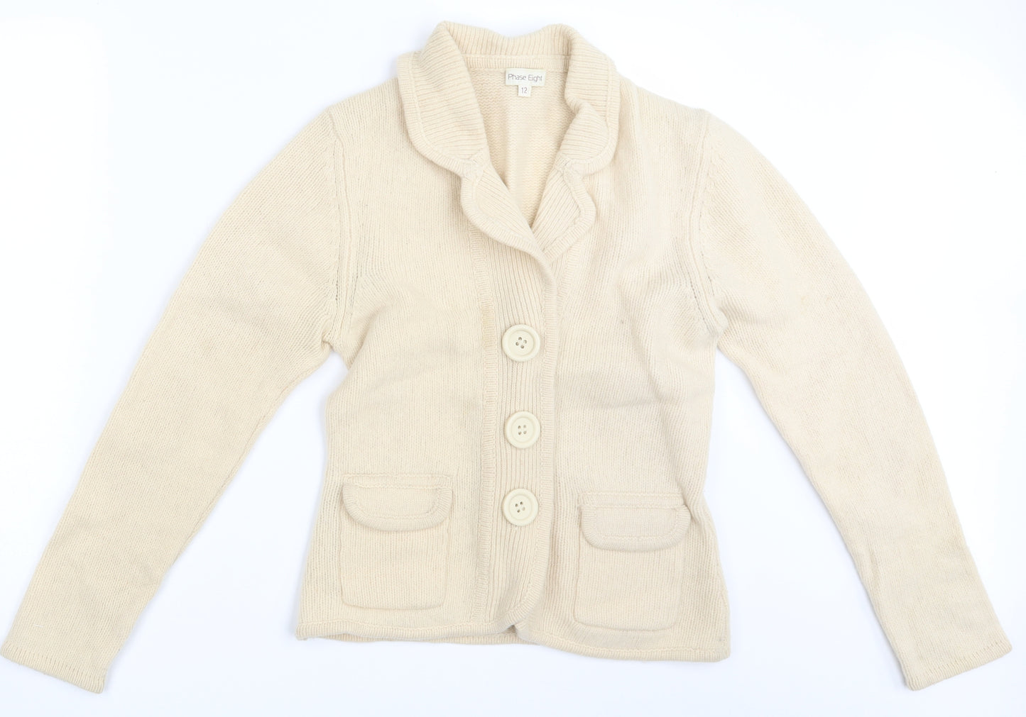 Phase Eight Womens Beige   Cardigan Jumper Size 12