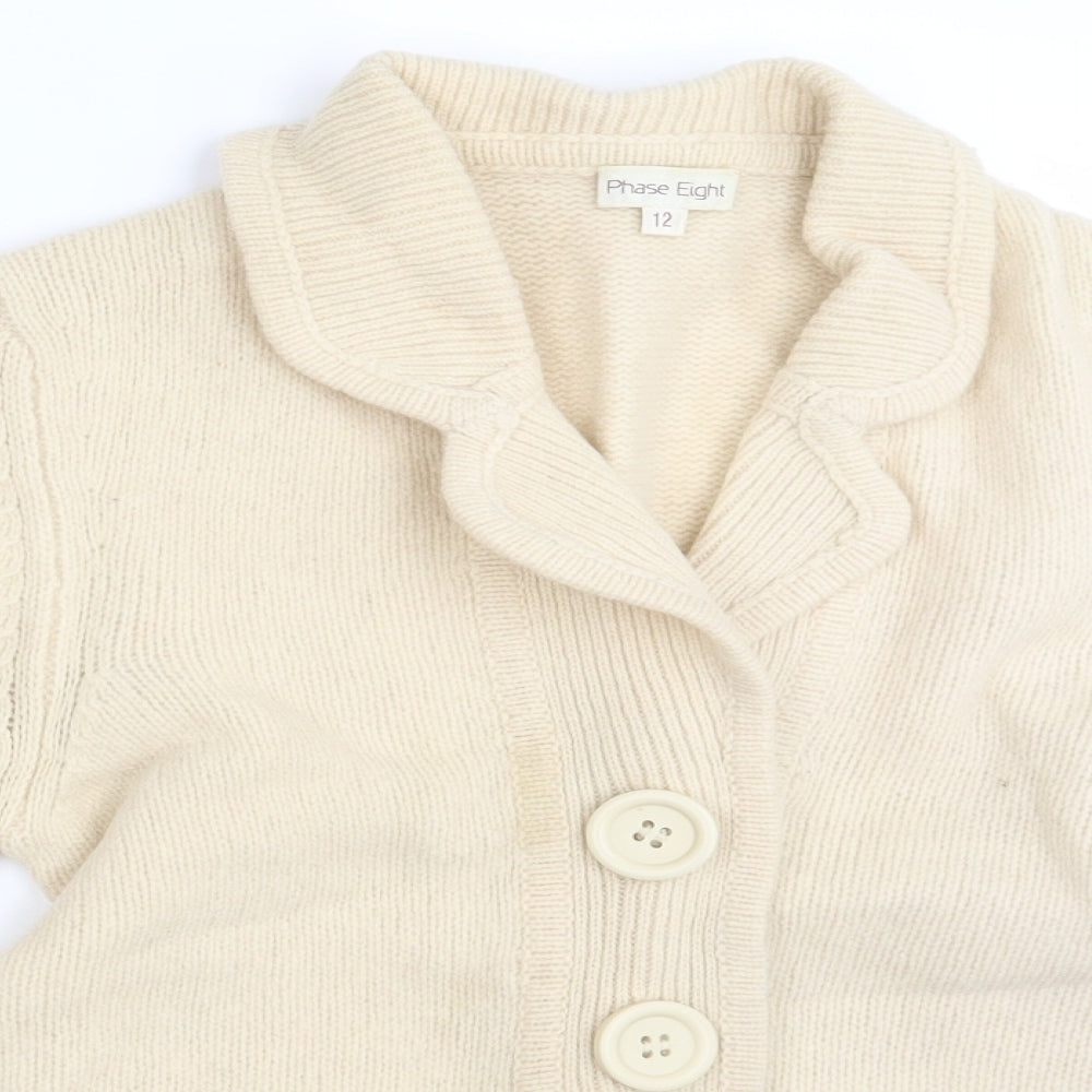 Phase Eight Womens Beige   Cardigan Jumper Size 12