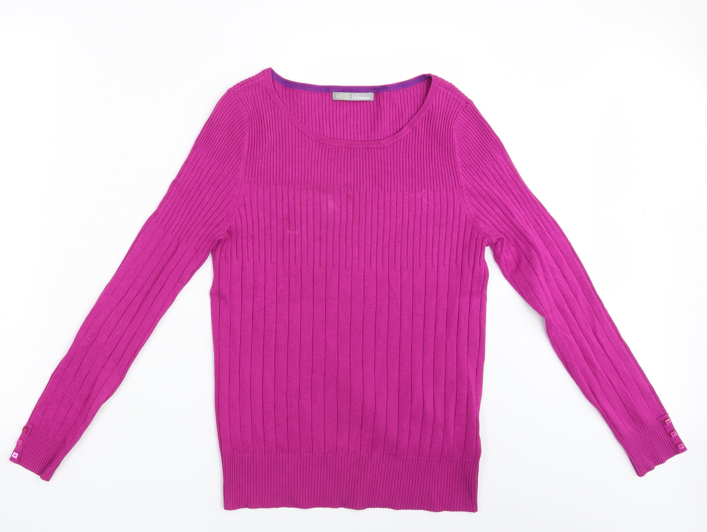 M&S Womens Purple   Pullover Jumper Size 16