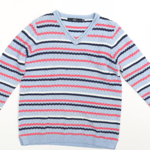 ISLE Essentials  Womens Multicoloured Striped  Pullover Jumper Size 14