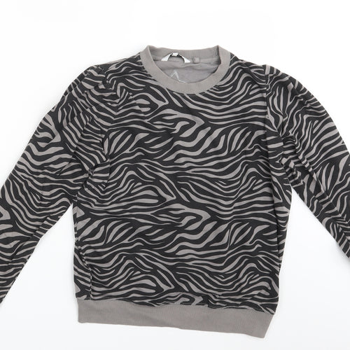 NEXT Womens Black Geometric  Pullover Jumper Size 6