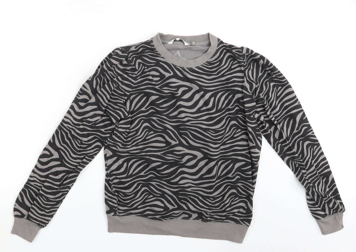NEXT Womens Black Geometric  Pullover Jumper Size 6