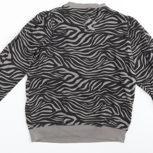 NEXT Womens Black Geometric  Pullover Jumper Size 6
