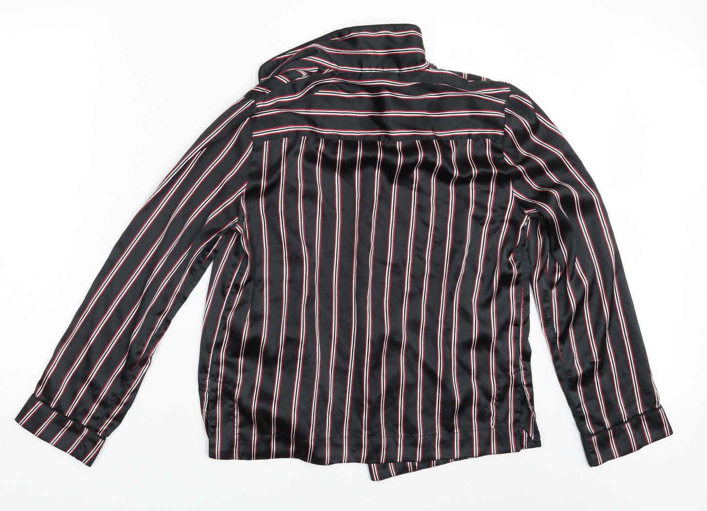 Topshop Womens Black Striped  Top Pyjama Top Size S