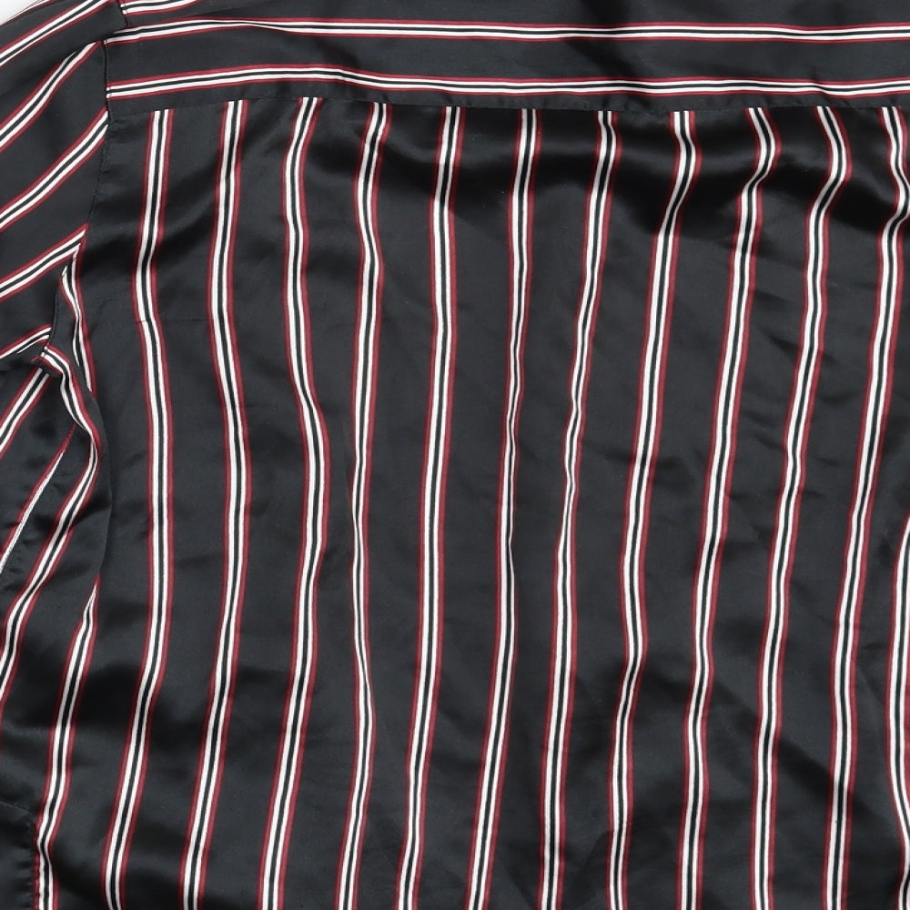 Topshop Womens Black Striped  Top Pyjama Top Size S