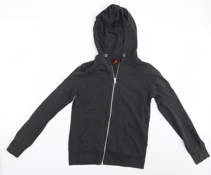 H&M Womens Grey Full Zip Hoodie Size 8
