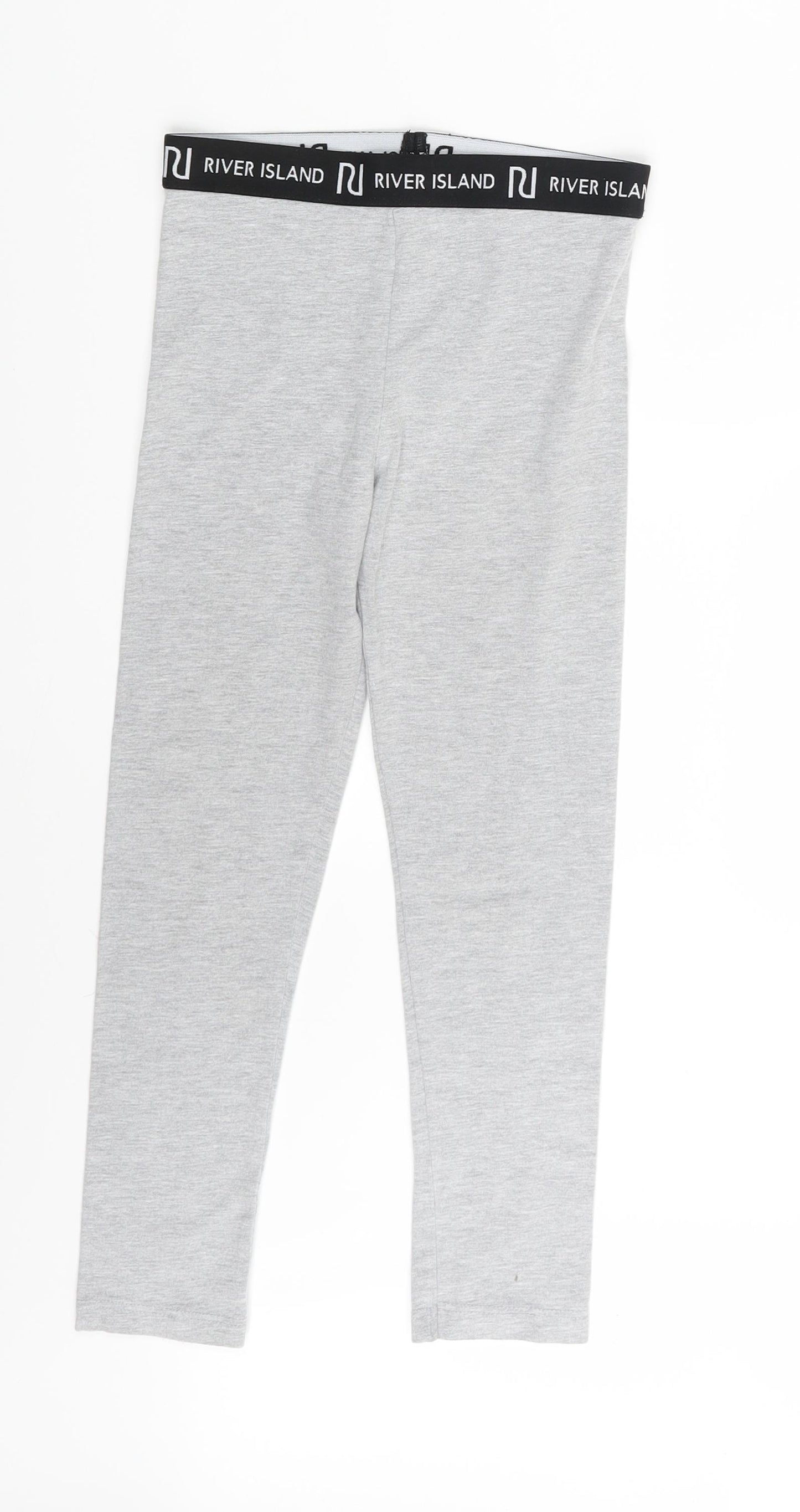 River Island Girls Grey   Jegging Trousers Size 7-8 Years