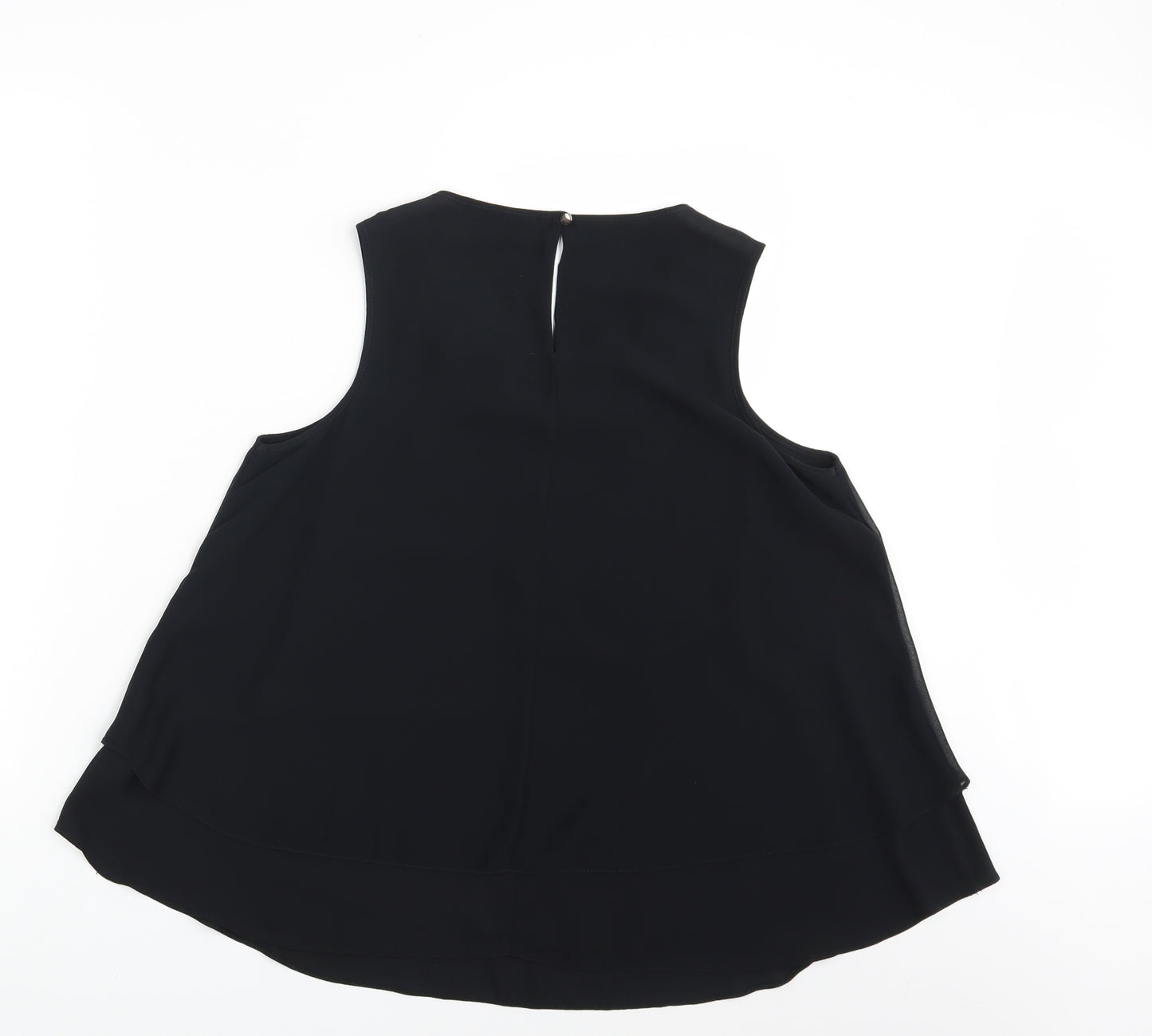 George Womens Black   Basic Blouse Size 10