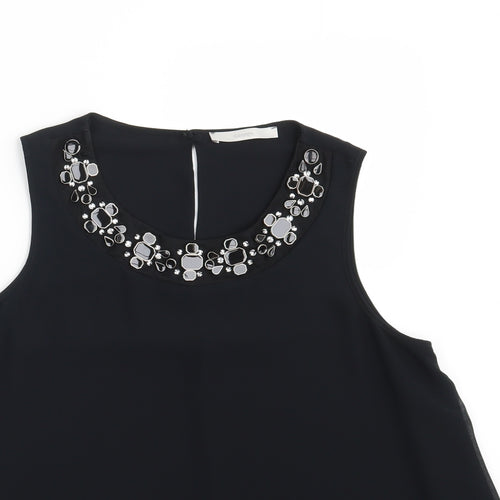 George Womens Black   Basic Blouse Size 10