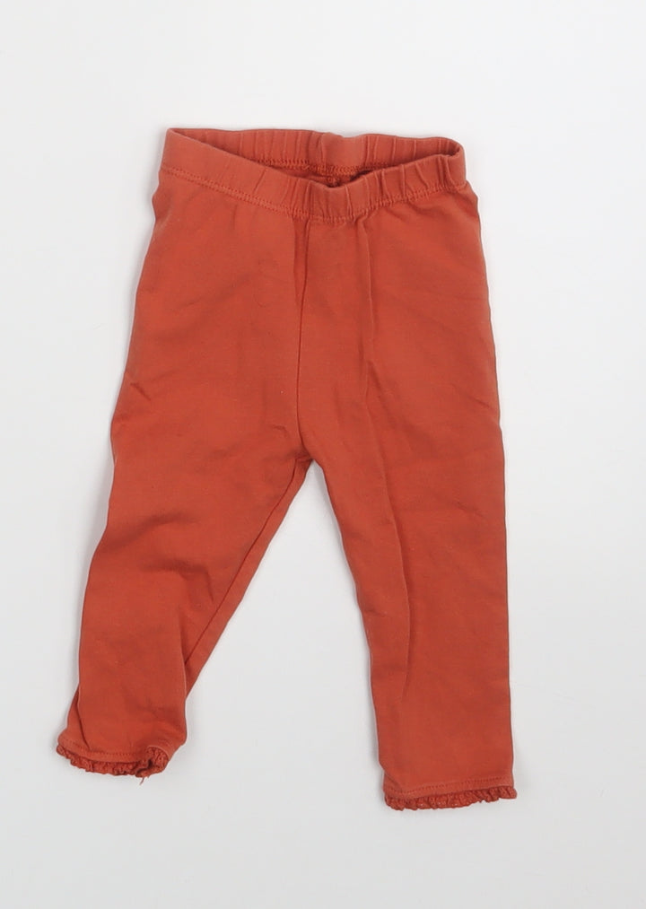 Nutmeg Baby Brown   Jogger Leggings Size 3-6 Months  - Waist 12in; inside leg 7in