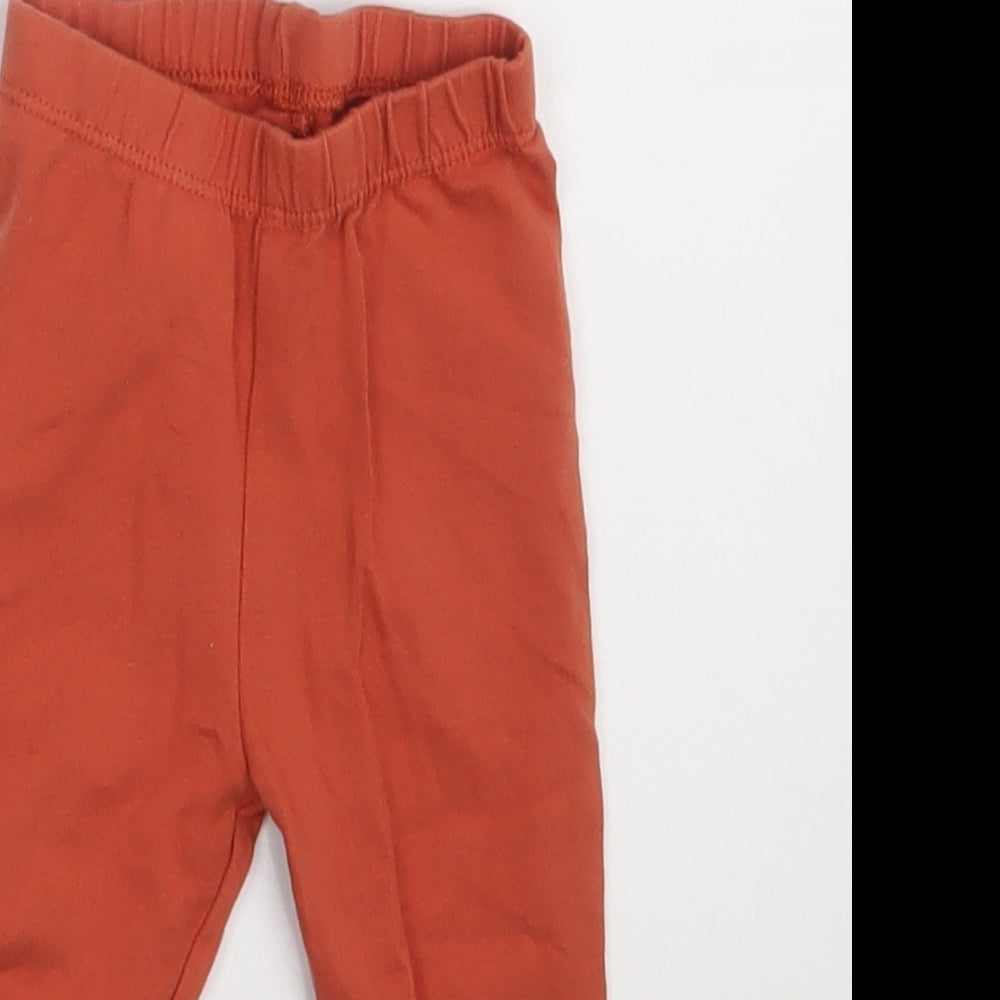 Nutmeg Baby Brown   Jogger Leggings Size 3-6 Months  - Waist 12in; inside leg 7in