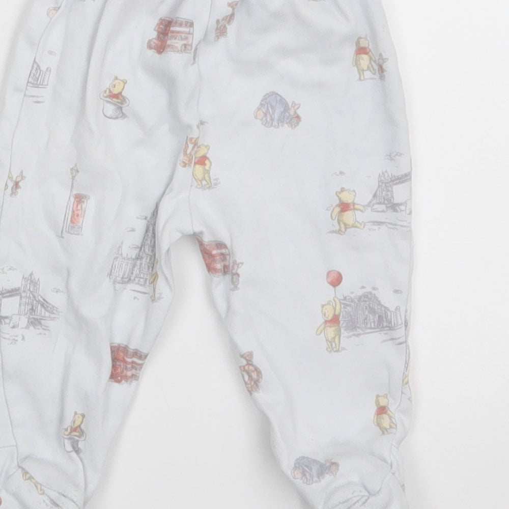 Disney Baby White Animal Print  Jogger Leggings Size 3-6 Months  - Waist 14in; Inside leg 9in