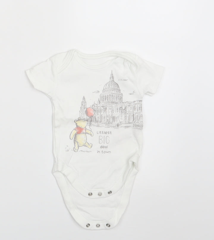 George Boys White   Romper One-Piece Size 3-6 Months