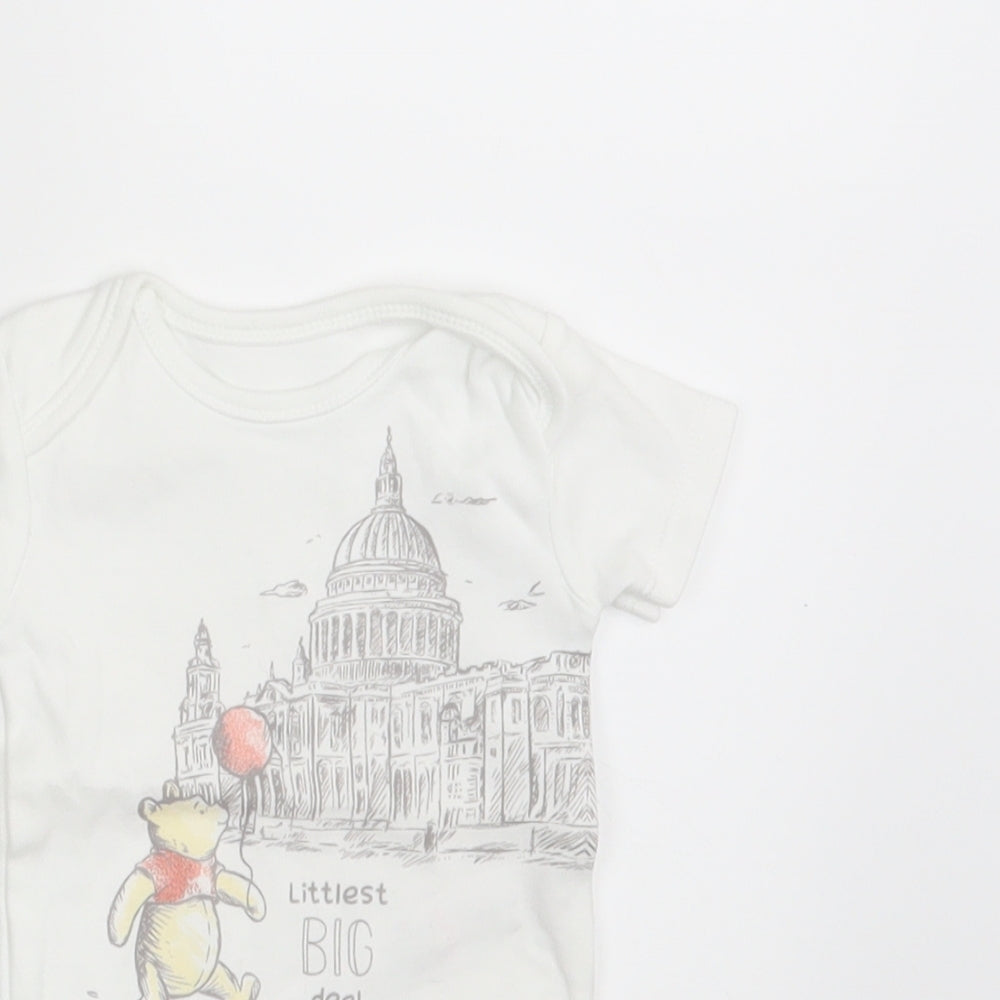 George Boys White   Romper One-Piece Size 3-6 Months