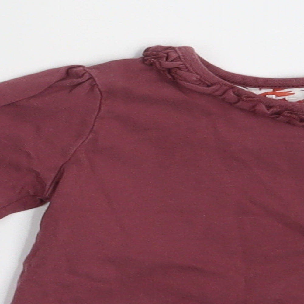 Nutmeg Girls Pink   Basic T-Shirt Size 3-6 Months