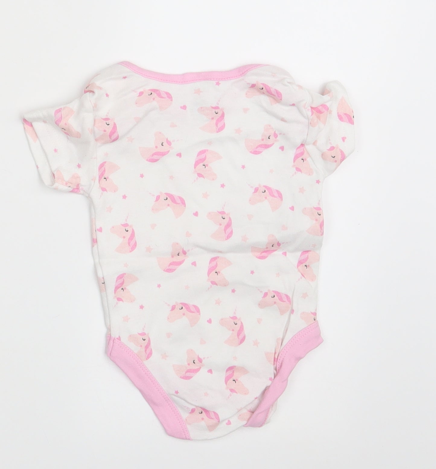 I Love my Unicorn Girls White Animal Print  Romper One-Piece Size 6-9 Months