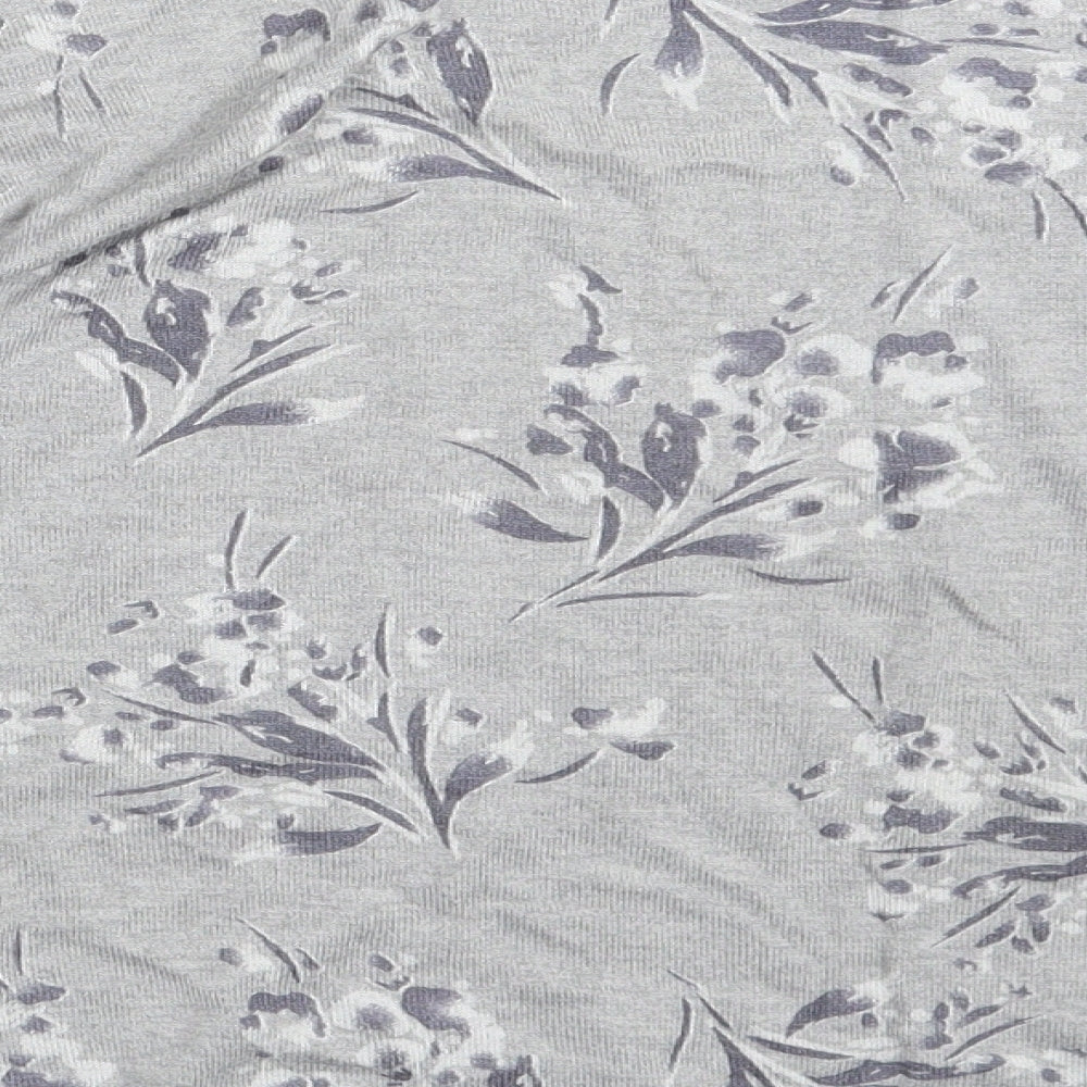 Monsson Womens Grey Floral  Pullover Jumper Size XL