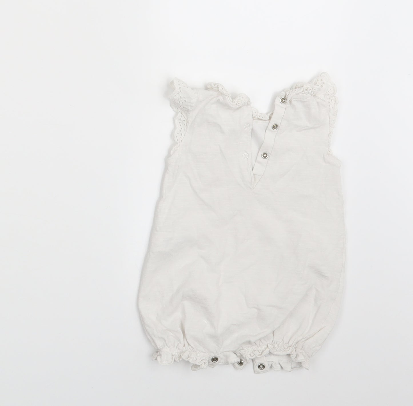 NEXT Girls White Floral  Basic T-Shirt Size 3-6 Months