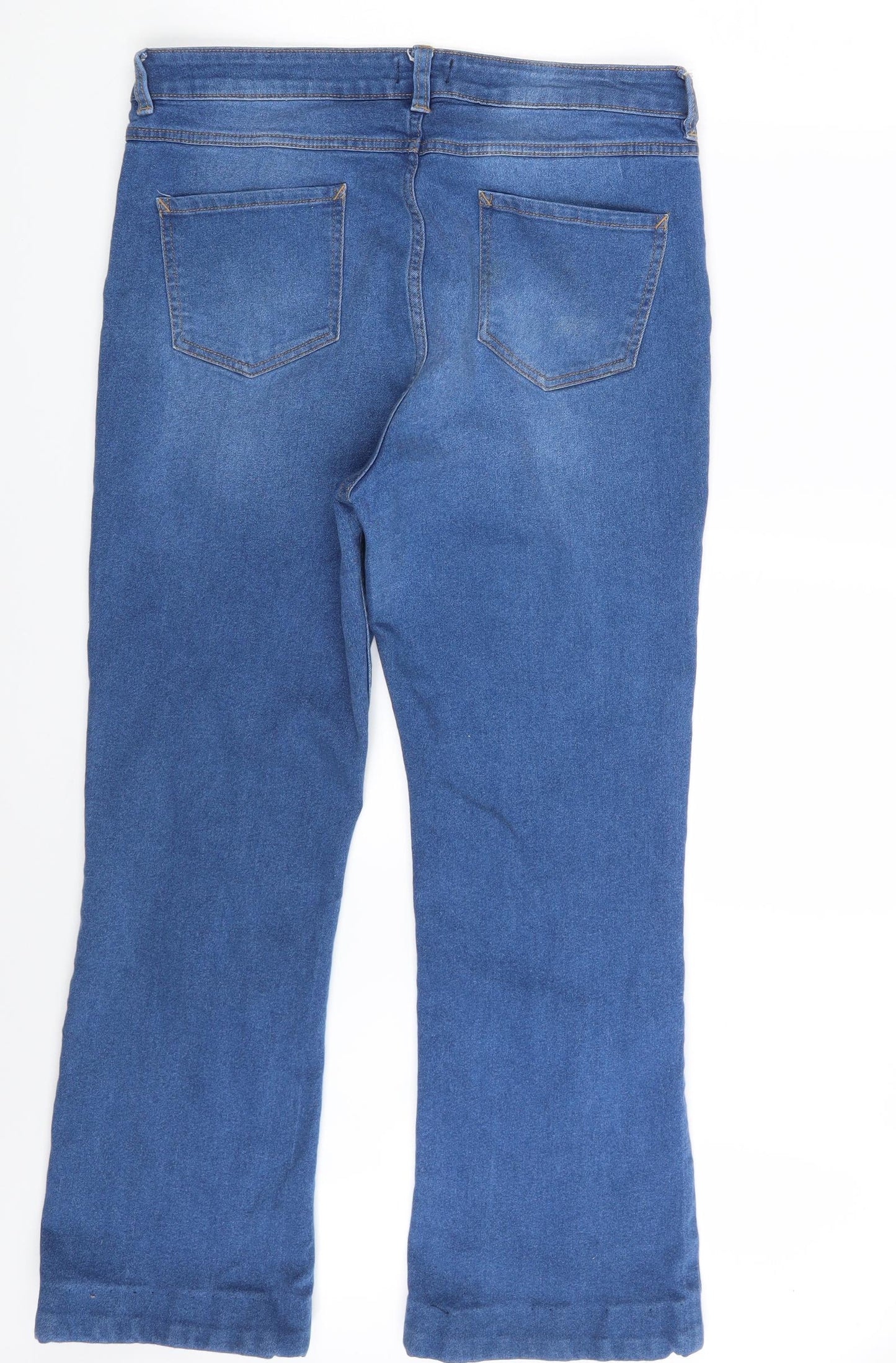 Papaya Womens Blue  Denim Bootcut Jeans Size 14 L26 in