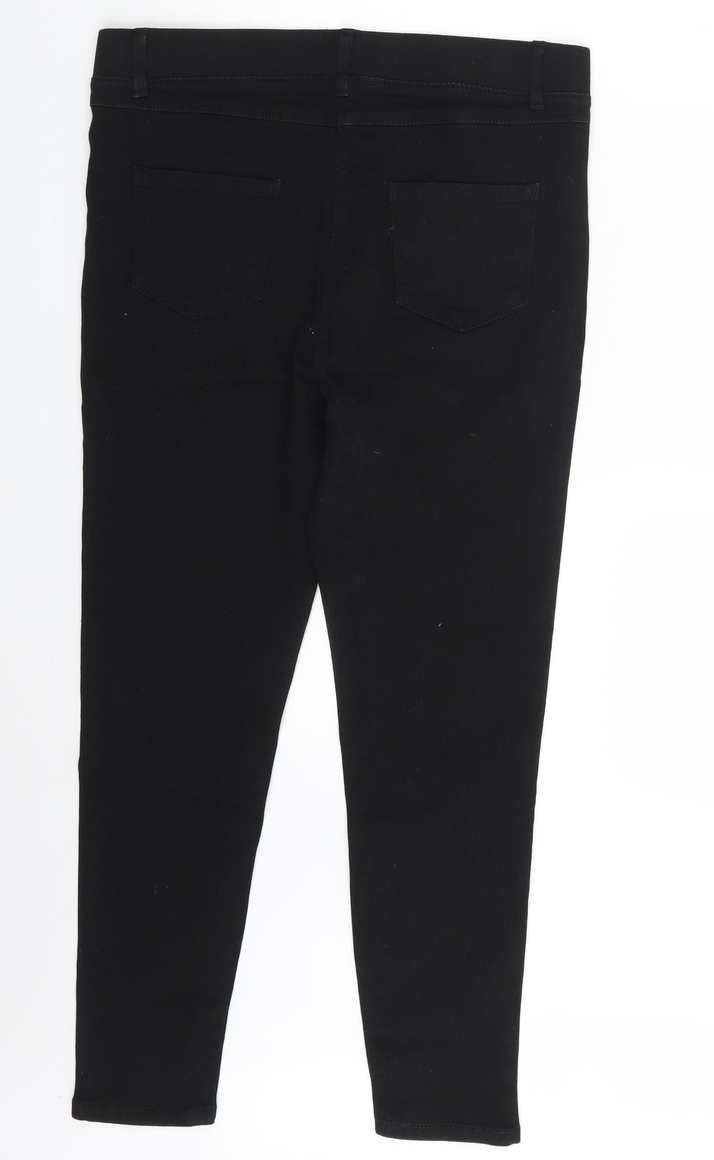 Simply Be Womens Black  Denim Jegging Jeans Size 12 L24 in