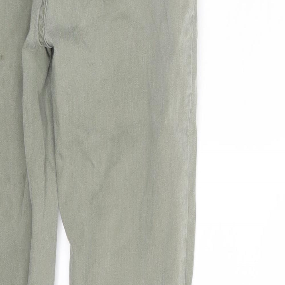 New Look Womens Green  Denim Skinny Jeans Size 10 L26 in