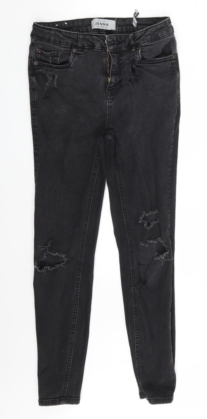 New Look Womens Black Denim Skinny Jeans Size 10 L25 in
