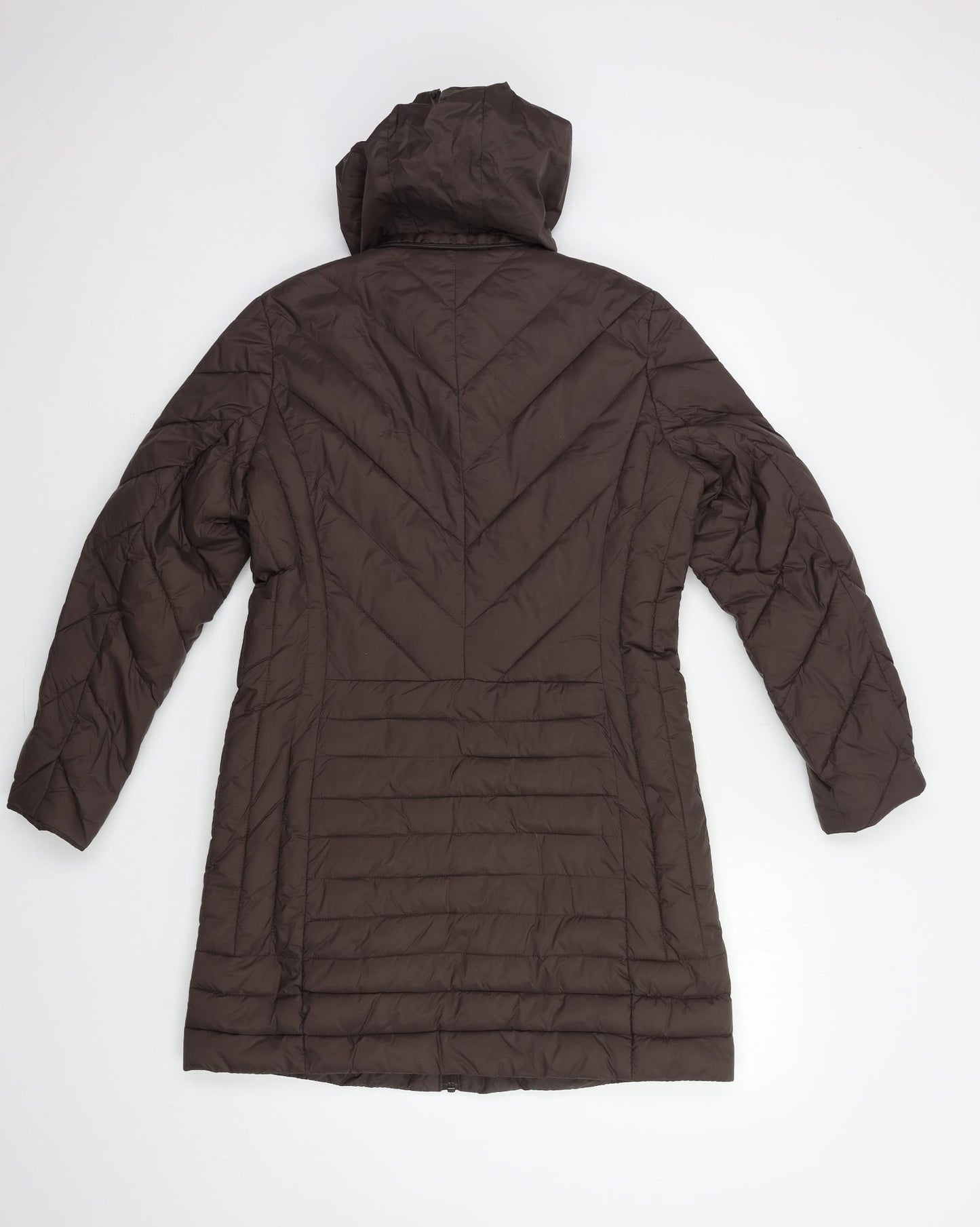 Bonmarché Womens Brown   Puffer Jacket Coat Size 10