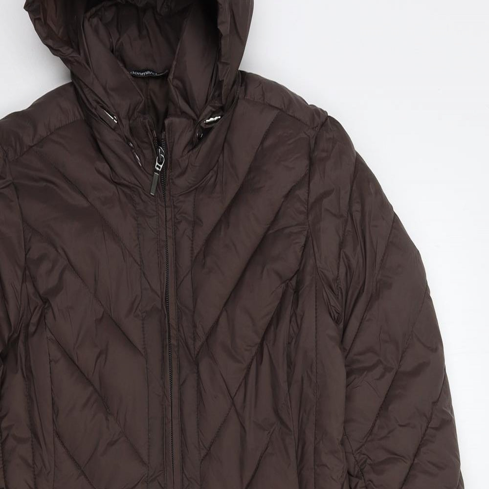 Bonmarché Womens Brown   Puffer Jacket Coat Size 10