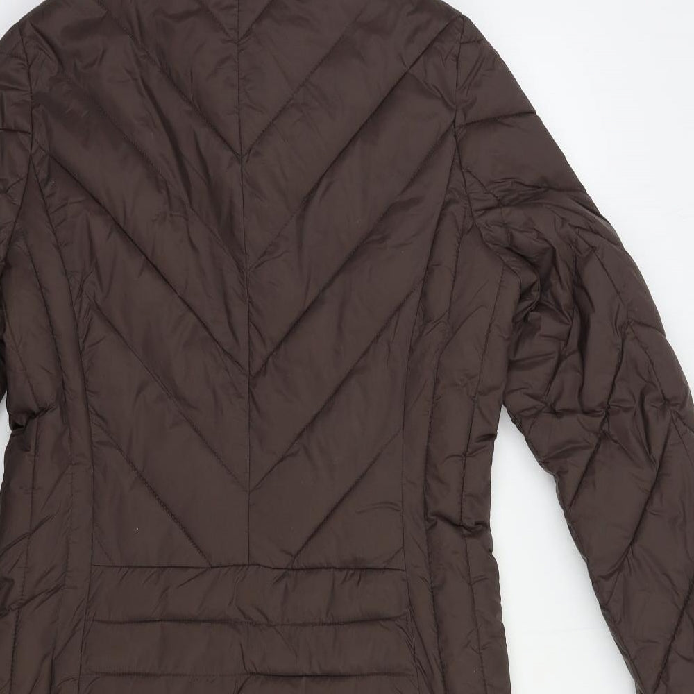 Bonmarché Womens Brown   Puffer Jacket Coat Size 10